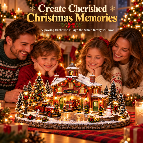 🔥 Last Day 50% Off 🎄 Christmas Fire Station Town™
