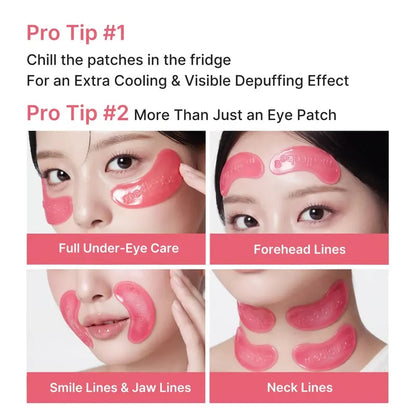 👁️ PDRN Collagen Eye Mask – De-Puff & Firm with NAD, Hydrogel Patches for Tired Eyes