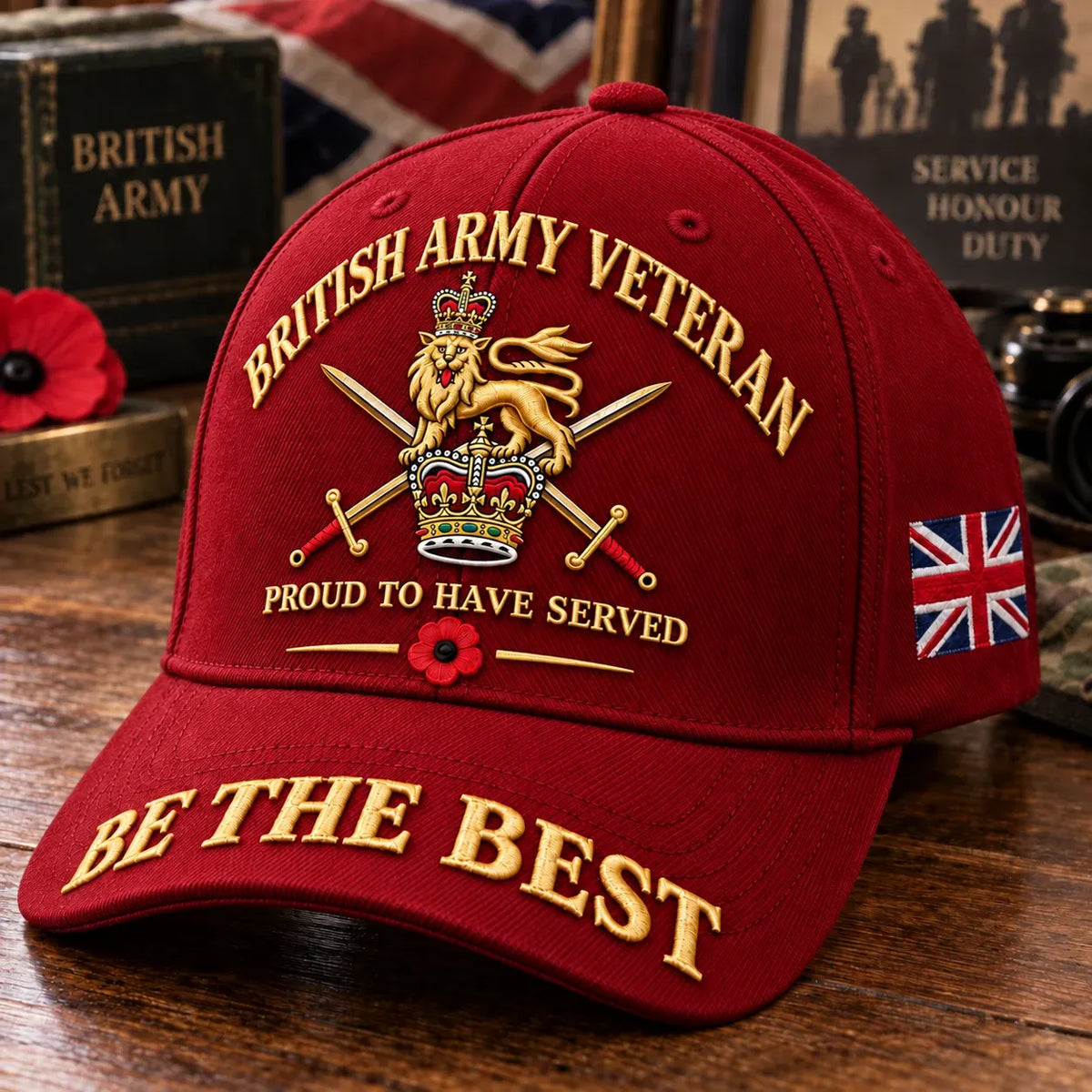 ⏳ Last Day 50% OFF-🎖️ British Army Veteran Cap – Proud to Have Served