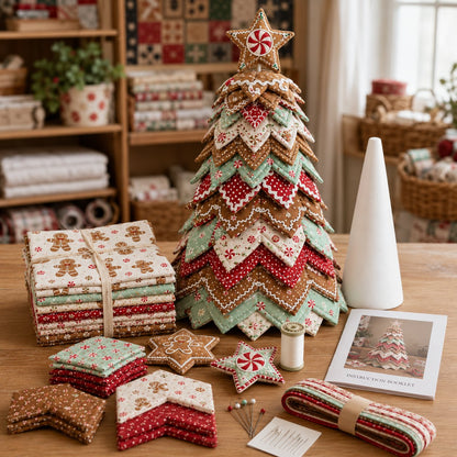 🔥Last Day 49% OFF ✨DIY Quilted Santa Christmas Tree Kit