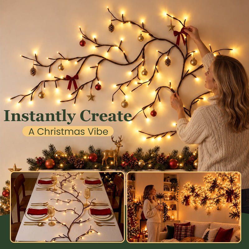 🔥LAST DAY 50% OFF -✨Remote-Controlled Flexible LED Branch Light for Wall Mounting