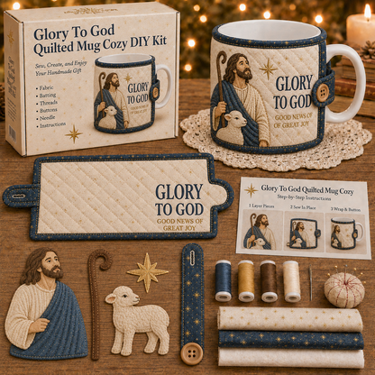 ✝️ Christmas Faith Mug Cozy Sewing Kit