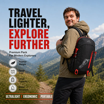 🎒 Ultra-Light Foldable Travel Backpack – Waterproof Packable Daypack for Hiking & Adventures
