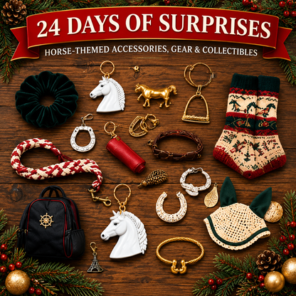 ⏳ Last Day 50% OFF-🐴24 Day Equestrian Countdown Calendar