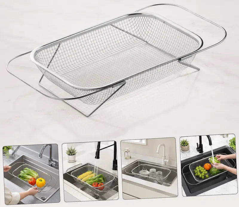 🔥50% OFF TODAY💦Adjustable Over-the-Sink Strainer Basket