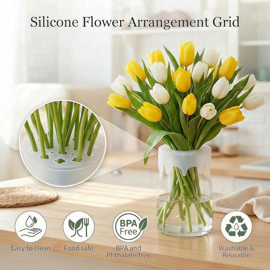 ✨BUY 1 GET 1 FREE🌸 Silicone Flower Arranging Grid Vase Holder