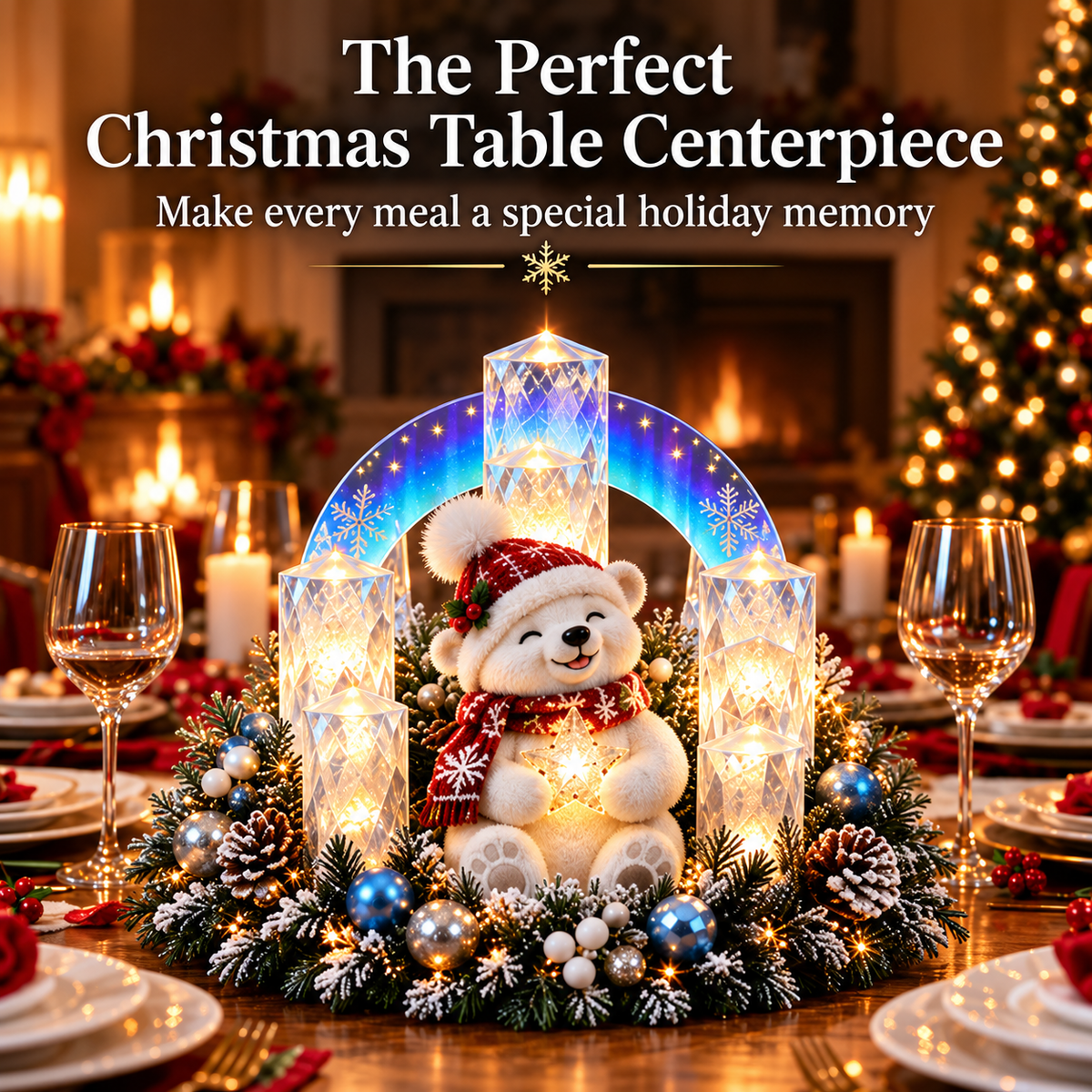 ⏰ LAST DAY 49% OFF - 🎄Flameless Christmas Candle Decorations