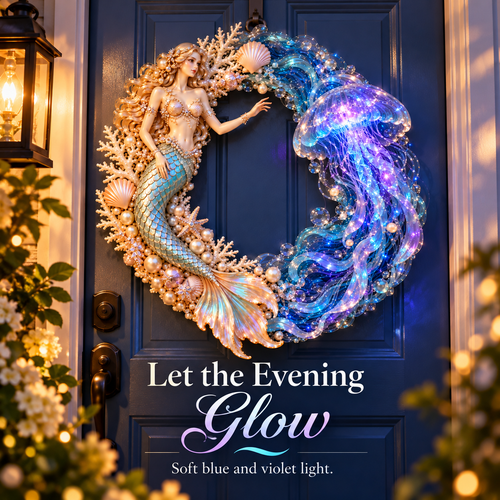 🔥 Last Day 50% OFF-🌊 Oceanic Wonderland—Mermaid and Jellyfish Decorative Garland