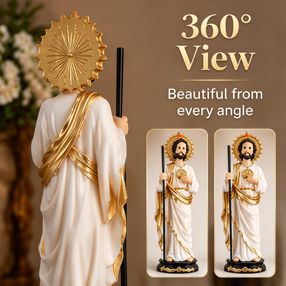 ✨Last Day 49% OFF-✝️All-White Statue Of Saint Jude Thaddaeus