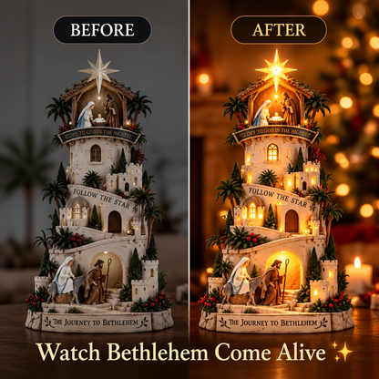 ✨ Last Day – 60% OFF!🌟 Bethlehem Lights Christmas Village™ Illuminated Ornaments✝️