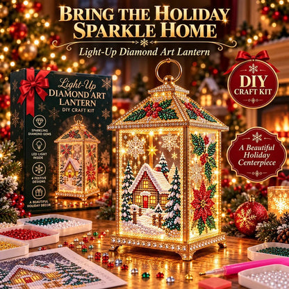 ⏳ Last Day 50% OFF-🌟DIY Light-Up Diamond Art Lantern