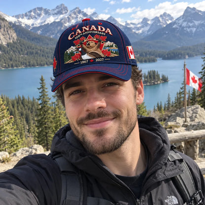🔥LAST DAY 50% OFF - 🍁 Canada 160th Anniversary 1867–2027 – Premium Embroidered Heritage Cap 100% Cotton