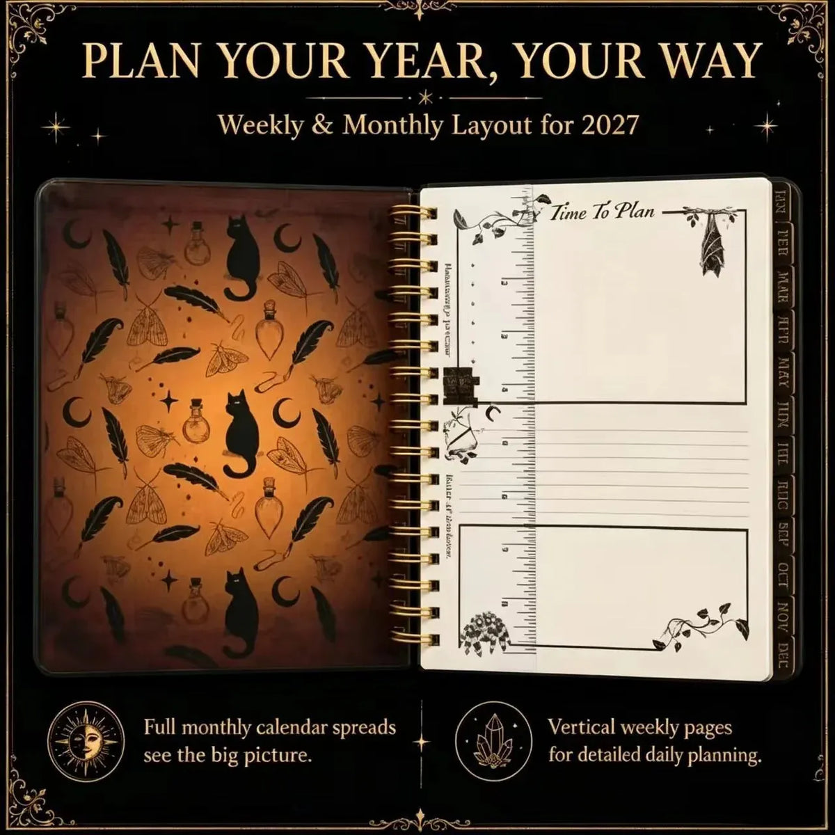 Waiting for the Night: The Witching Hour 2027 Weekly Planner