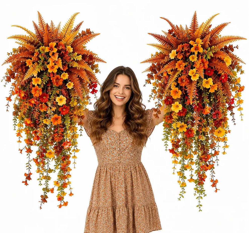 🔥On Sale Only Today 🍂 Artificial Fern for Autumn Outdoor Decor– Autumn Porch & Door Decoration