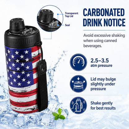 4-in-1 Insulated Tumbler Cup – Leakproof Travel Cup for Cans, Bottles & Cold Drinks