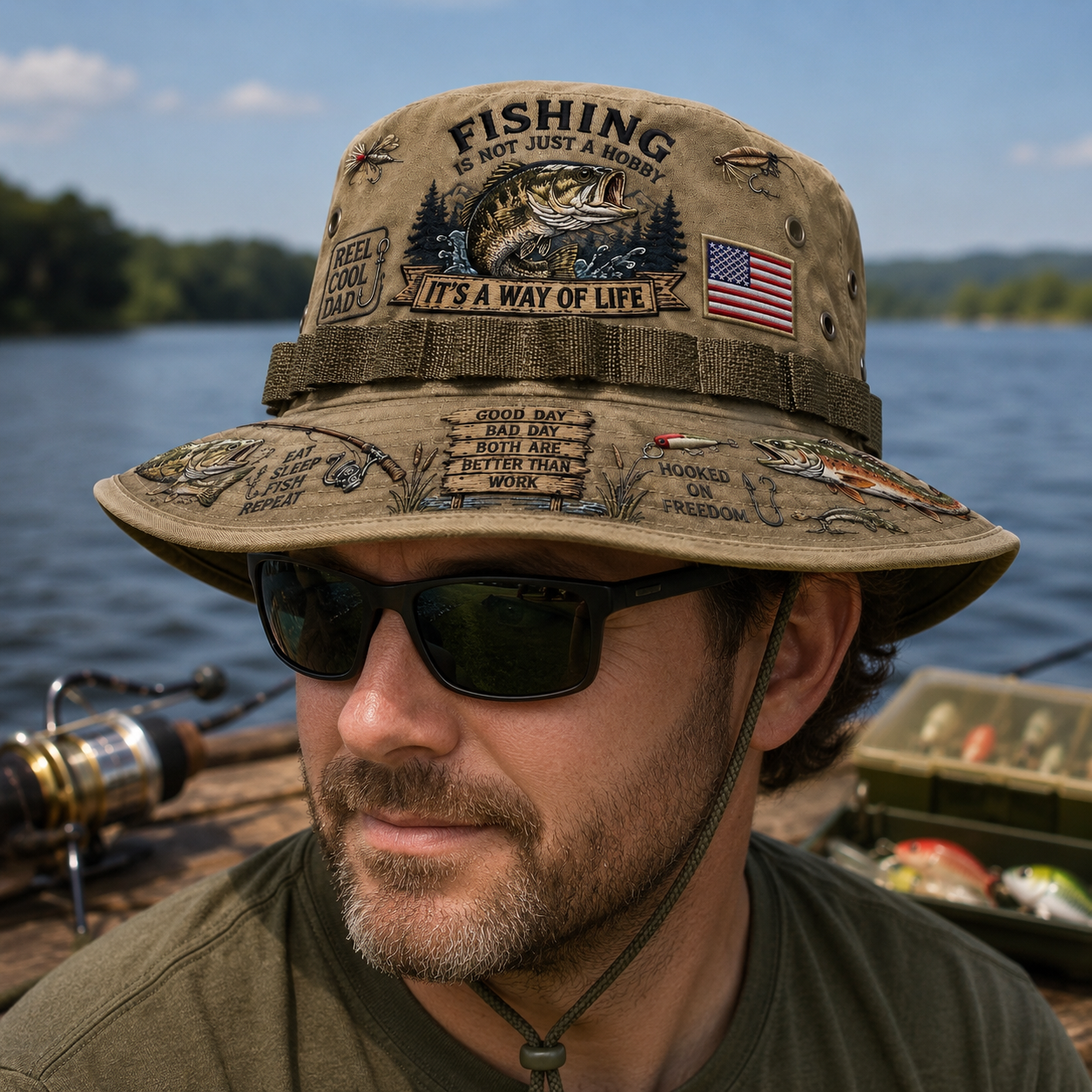 Last Day Promo: 49% OFF🎣Fishing Is a Way of Life Boonie Hat