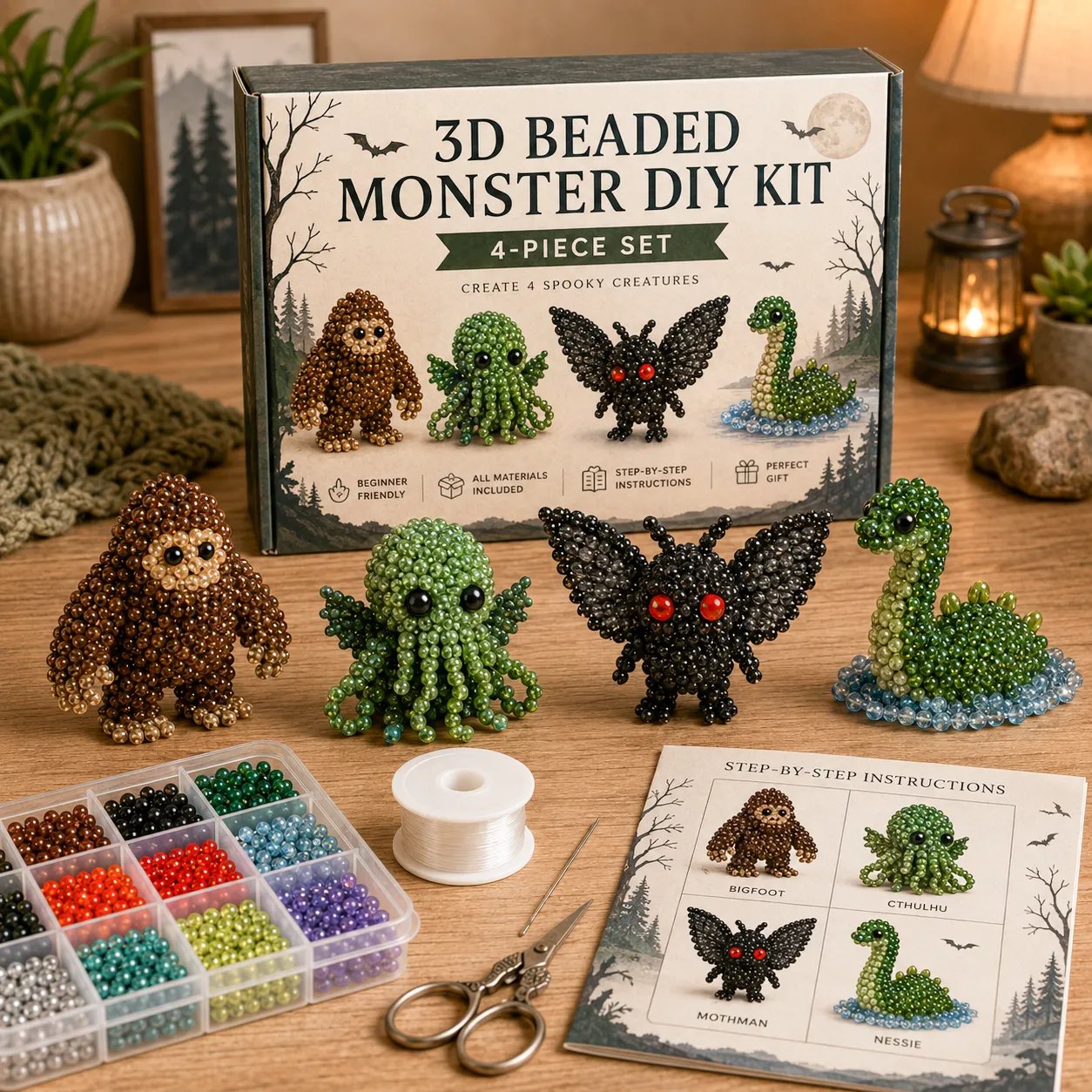 🔥Last Day 49% OFF🧵✨ Tiny 3D Beaded Animal DIY Kit