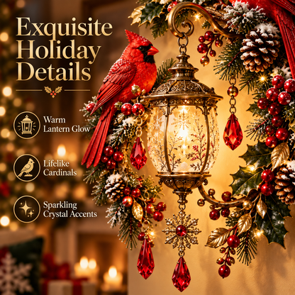 🔥Last Day 49% OFF🔥Cardinal Christmas Lantern Glow™ – Lighted Holiday Wall Decor