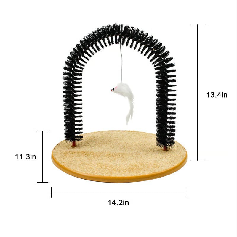 🔥 Hot Selling 50% OFF – Cat Self-Grooming Arch Scratcher & Massager