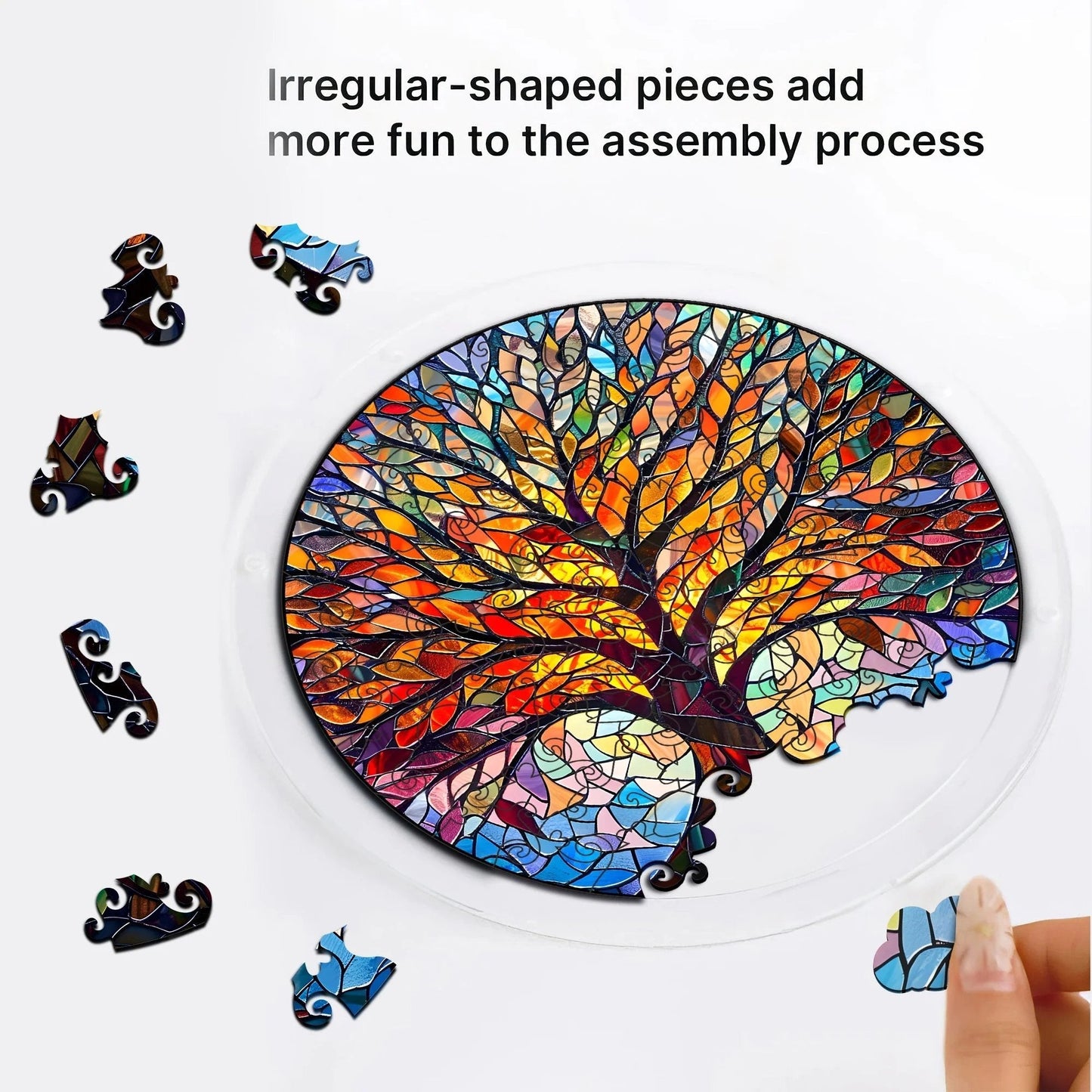 🔥LAST DAY SPECIAL PRICE☀️🛍️Acrylic Jigsaw Puzzle Suncatcher