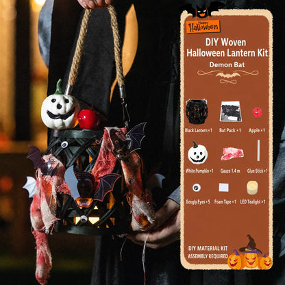 🔥HOT SALE🔥🎃DIY Light-Up Halloween Trick-or-Treat Basket Kit👻 Let Kids Create the Basket They’ll Proudly Carry on Halloween Night! ✨