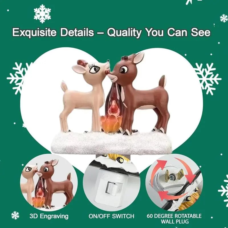 Christmas Elk Night Light