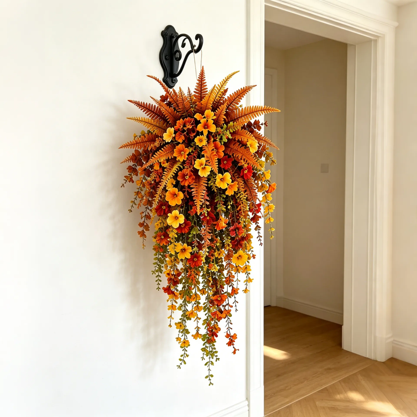 🍂Fall Harvest Hanging Basket – Cozy Autumn Porch Decor To Instantly Warm Up Your Home