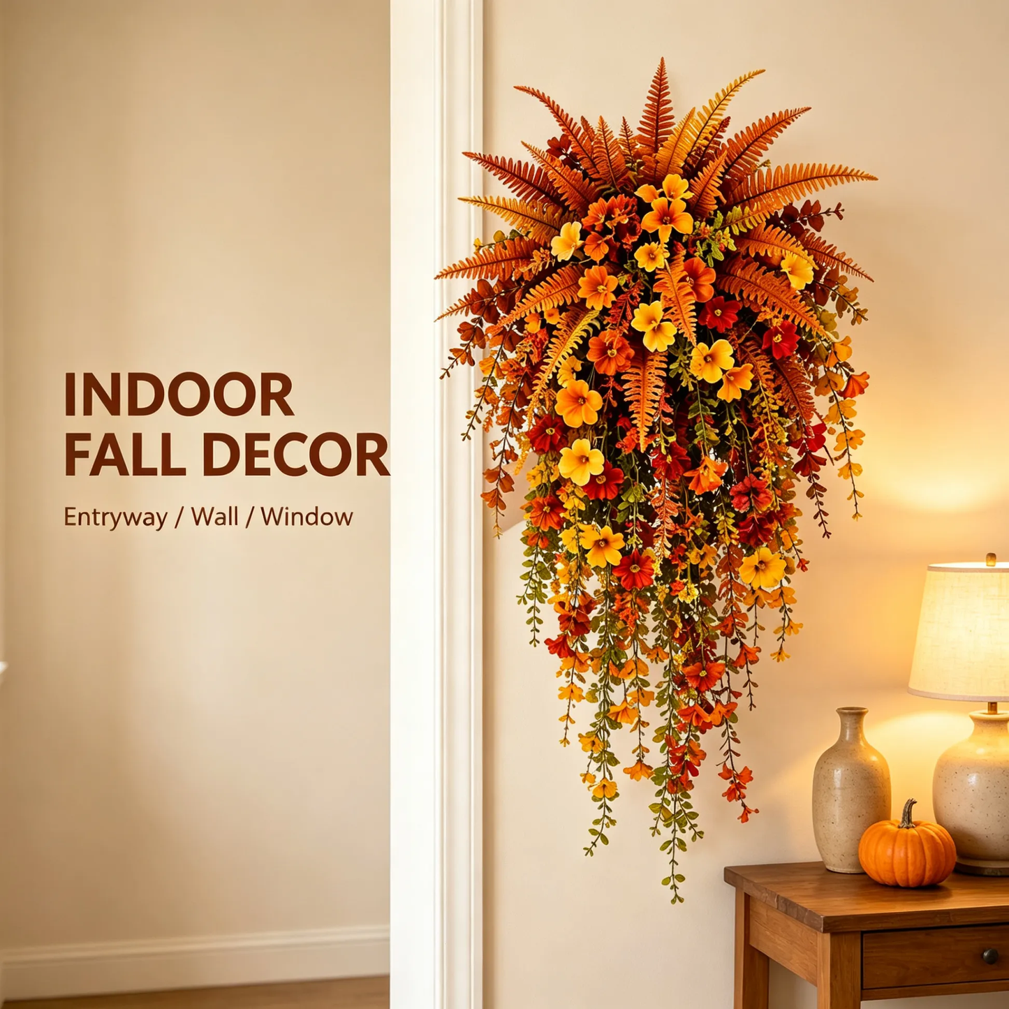 🍂Fall Harvest Hanging Basket – Cozy Autumn Porch Decor To Instantly Warm Up Your Home