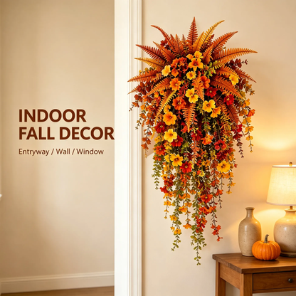 🍂Fall Harvest Hanging Basket – Cozy Autumn Porch Decor To Instantly Warm Up Your Home