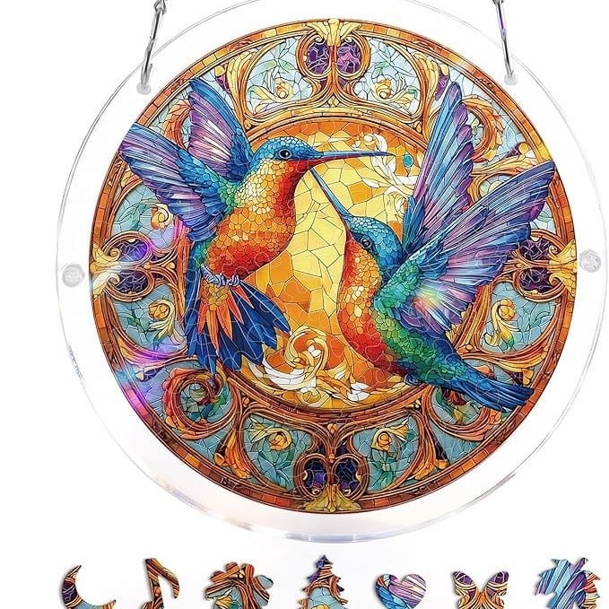 🔥LAST DAY SPECIAL PRICE☀️🛍️Acrylic Jigsaw Puzzle Suncatcher