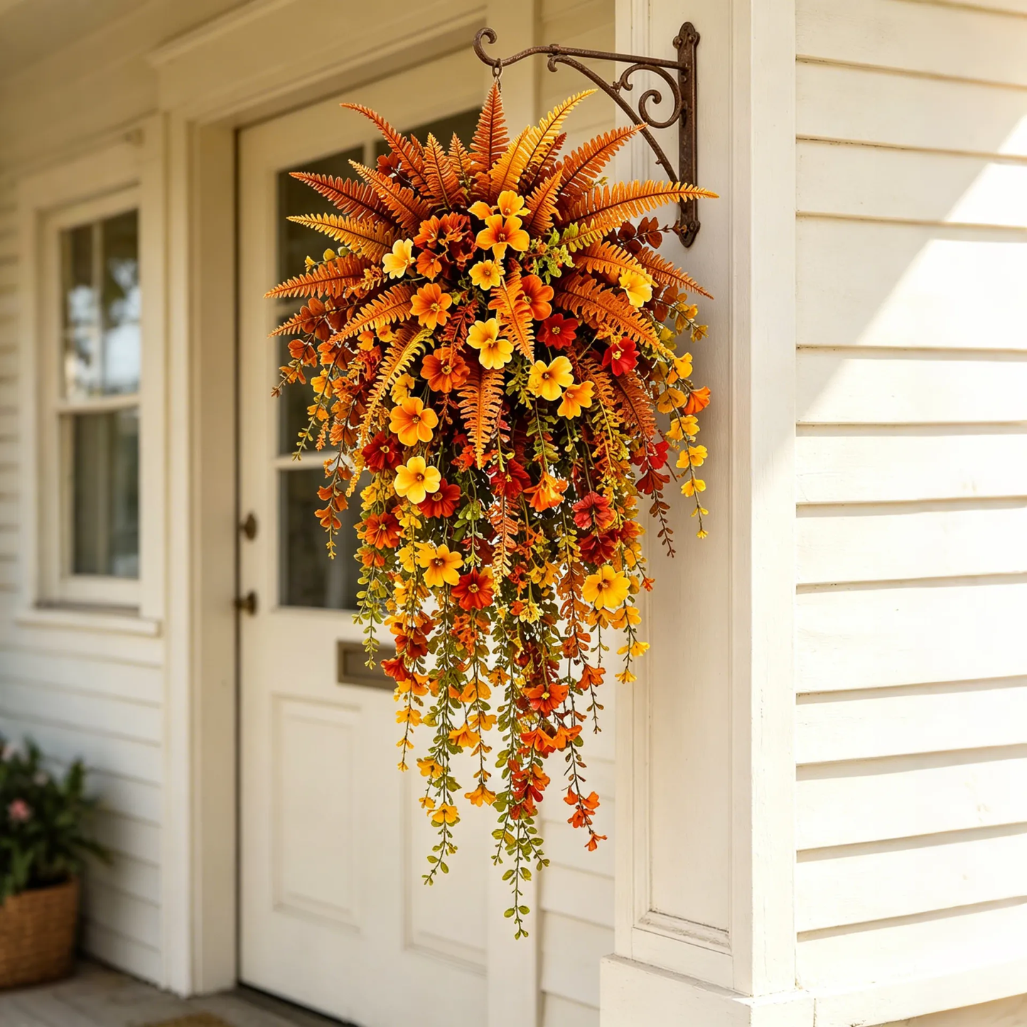 🍂Fall Harvest Hanging Basket – Cozy Autumn Porch Decor To Instantly Warm Up Your Home
