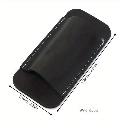 Genuine Leather Knife Sheath Foldable Lightweight Belt Pouch