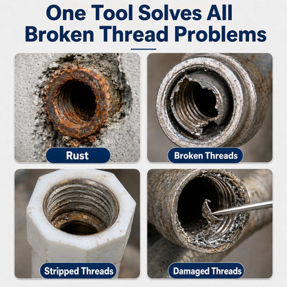 🛠️Broken Pipe Thread Extractor Tool—Fast Drill-Powered Broken Fitting Removal Tool