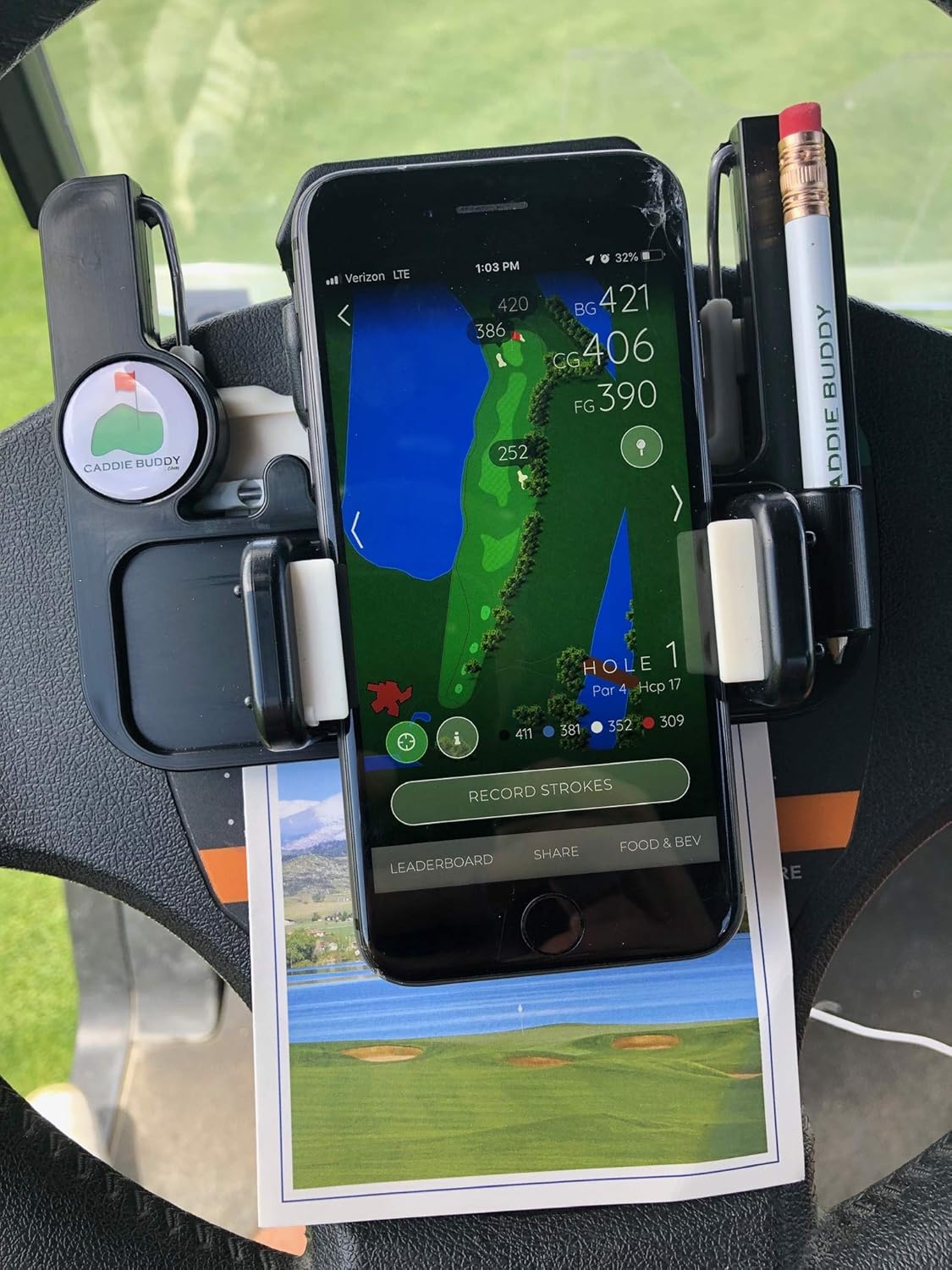 🔥Summer Hot Sale 49% OFF⛳ Hands-Free Golf Cart Steering Wheel Phone Holder
