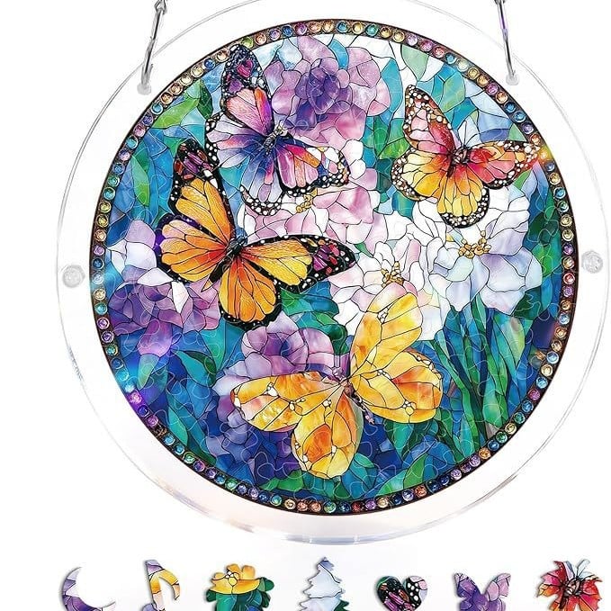 🔥LAST DAY SPECIAL PRICE☀️🛍️Acrylic Jigsaw Puzzle Suncatcher