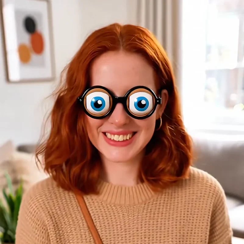 👀 Kids Pull-String Blinking Crazy Glasses - Party Prank Prop for Non-Stop Laughter 🎉