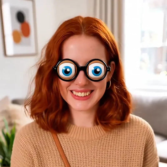 👀 Kids Pull-String Blinking Crazy Glasses - Party Prank Prop for Non-Stop Laughter 🎉