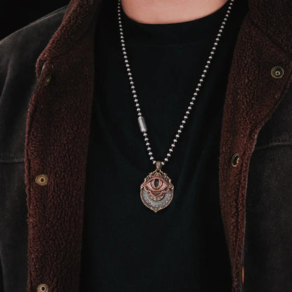 🔮 Handcrafted Tarot Eye Pendant – A Symbol of Intuition & Insight