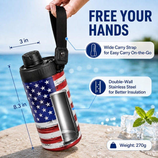 4-in-1 Insulated Tumbler Cup – Leakproof Travel Cup for Cans, Bottles & Cold Drinks