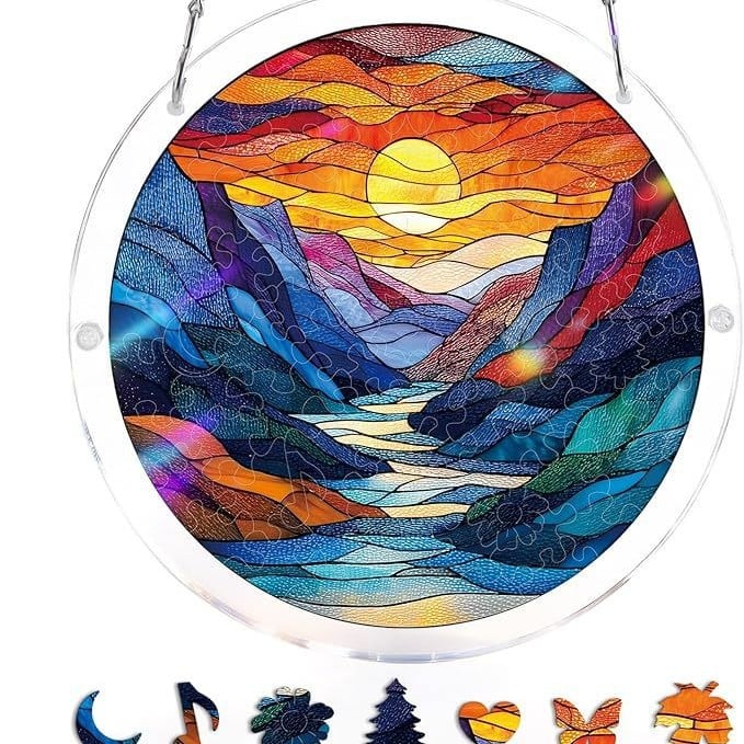 🔥LAST DAY SPECIAL PRICE☀️🛍️Acrylic Jigsaw Puzzle Suncatcher
