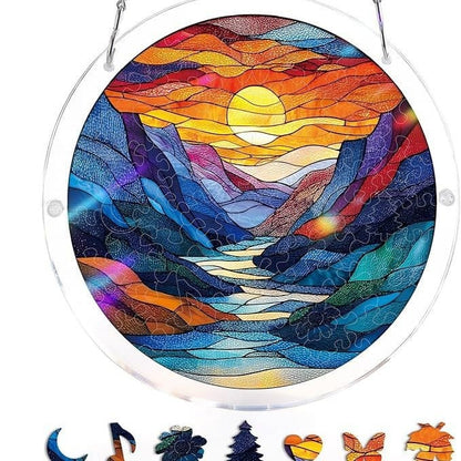 🔥LAST DAY SPECIAL PRICE☀️🛍️Acrylic Jigsaw Puzzle Suncatcher