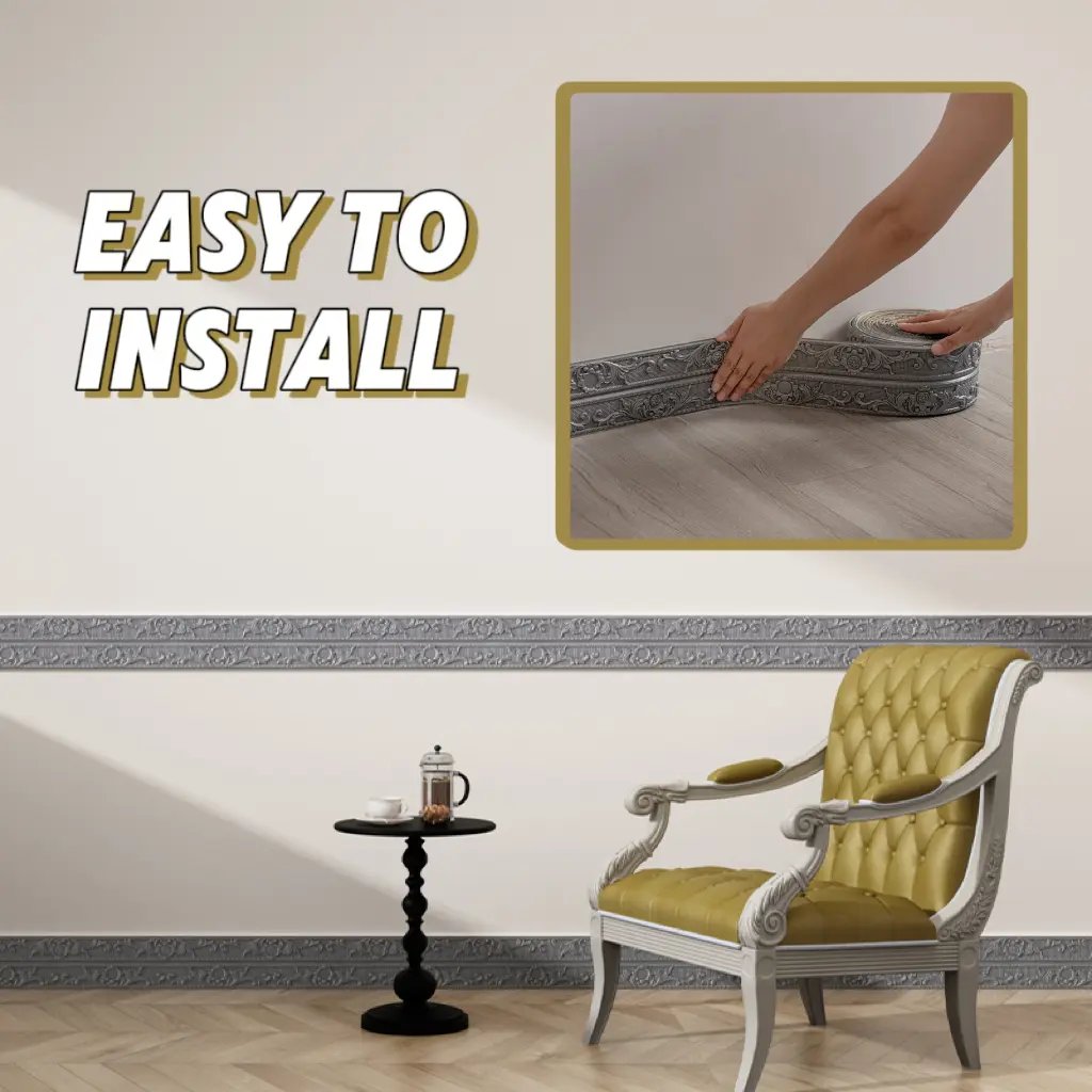 🏡Flexible Peel & Stick Decorative Trim – Wall, Ceiling & Cabinet Molding