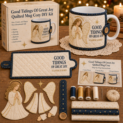 ✝️ Christmas Faith Mug Cozy Sewing Kit