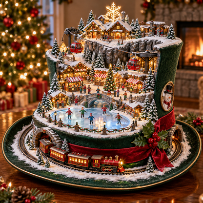 🔥 Last Day 50% OFF-🎁 Santa’s Gift Workshop Light-Up Village