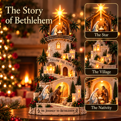 ✨ Last Day – 60% OFF!🌟 Bethlehem Lights Christmas Village™ Illuminated Ornaments✝️