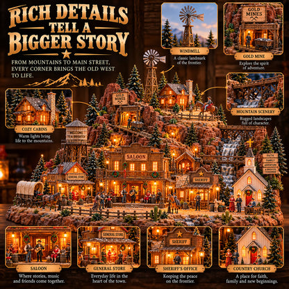 🎄 Last Day 50% OFF-🤠 Ready to Bring the Old West Home?! ⭐ The Old Western Frontier – A Glowing Town Full of Legendary Stories!