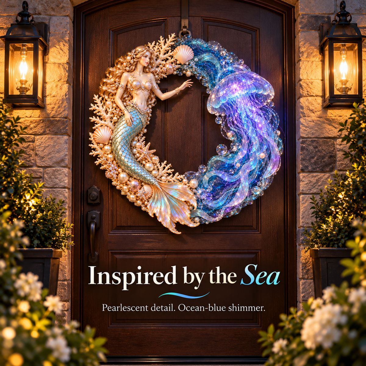 🔥 Last Day 50% OFF-🌊 Oceanic Wonderland—Mermaid and Jellyfish Decorative Garland