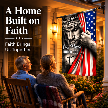 🔥LAST DAY 49% OFF -✝️"One Nation Under God" Flag