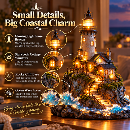 ✨ Last Day – 60% OFF!🌊Coastal Lighthouse "Beacon of Hope" Ornament✨