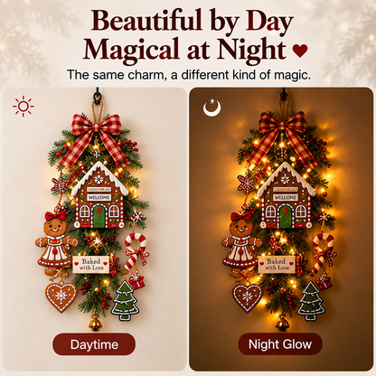 🔥LAST DAY 50% OFF -✨Light-up Gingerbread Man Hanging Ornament